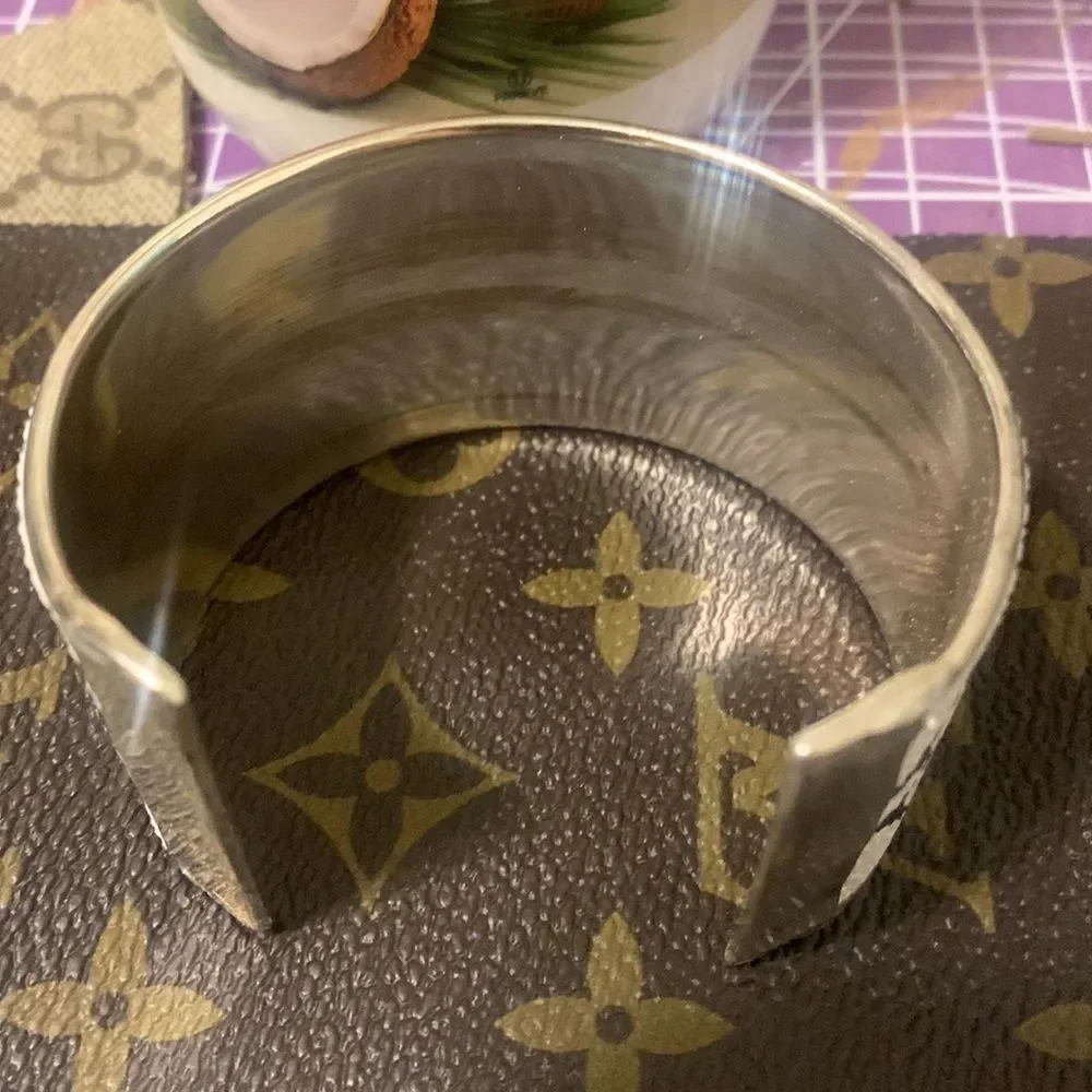 Silver Handmade cuff - Picture 3 of 5
